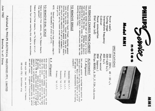 Musicmaker MM1; Philips Australia (ID = 1775622) Radio