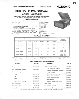 Phonogram NG1004; Philips Australia (ID = 2747768) R-Player
