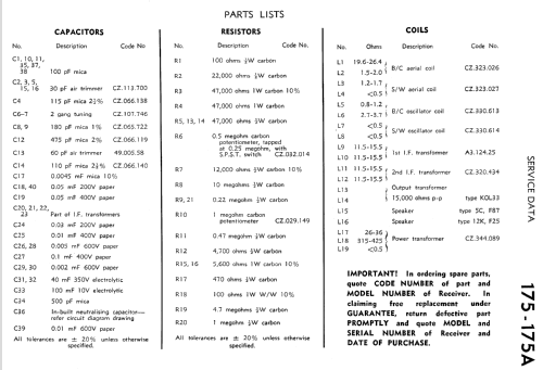 Phil-Harmonic 175; Philips Australia (ID = 2174623) Radio