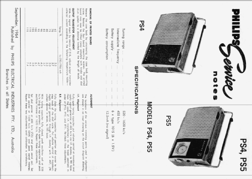 Beachcomber PS4; Philips Australia (ID = 1776731) Radio