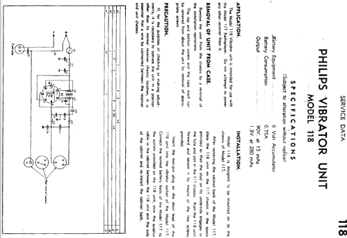 Vibrator unit 118; Philips Australia (ID = 1676202) Power-S