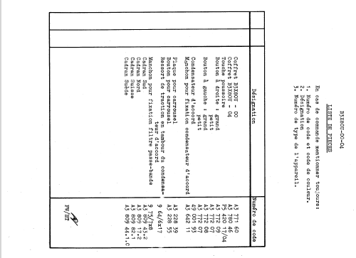 B3X80U /04; Philips Belgium (ID = 2543782) Radio