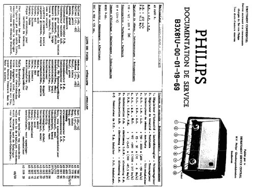 B3X81U /69; Philips Belgium (ID = 2372442) Radio