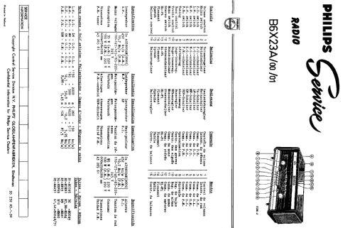 Bi-Ampli B6X23A; Philips Belgium (ID = 2433302) Radio