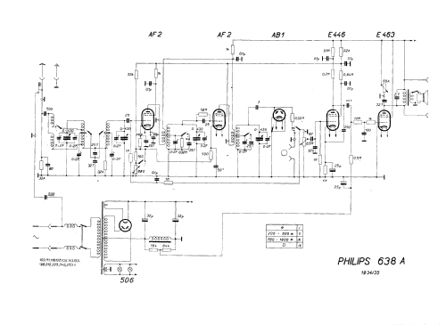 Super inductance 638A; Philips Belgium (ID = 2443910) Radio