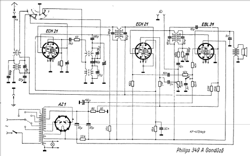 Gondüzö 349A; Philips Hungary, (ID = 234832) Radio