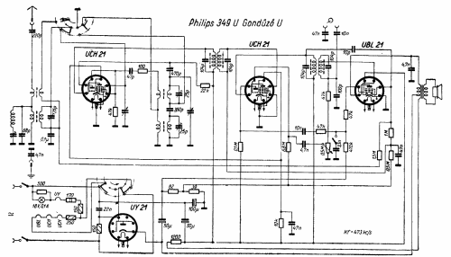 Gondüzö U 349U; Philips Hungary, (ID = 234833) Radio