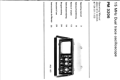 PM3206 /00; Philips; India (ID = 1723603) Equipment