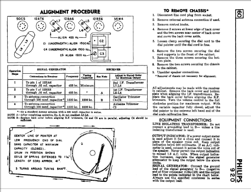 920 ; Philips Canada (ID = 818697) Radio