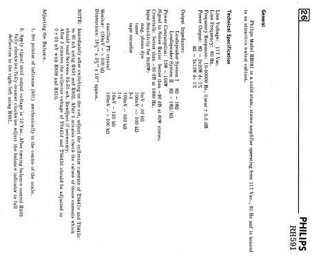 RH591 ; Philips Canada (ID = 2581050) Ampl/Mixer