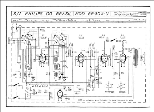 BR-305-U; Philips do Brasil S. (ID = 626325) Radio