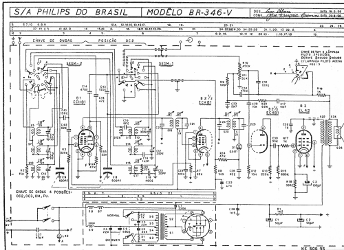 BR-346-V or Mullard 5665V; Philips do Brasil S. (ID = 1701426) Radio