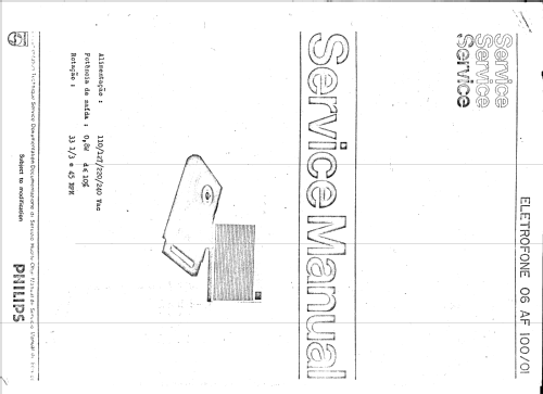 Eletrofone 06AF100 /01; Philips do Brasil S. (ID = 2612417) Enrég.-R