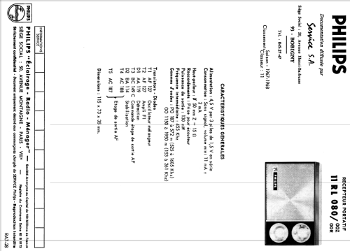 11RL080 /00; Philips; Eindhoven (ID = 1481440) Radio