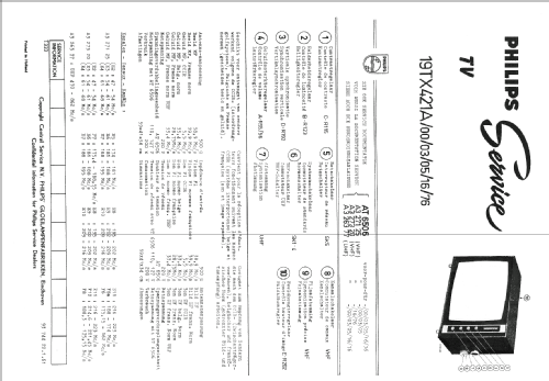 19TX421A /03; Philips; Eindhoven (ID = 1073763) Television