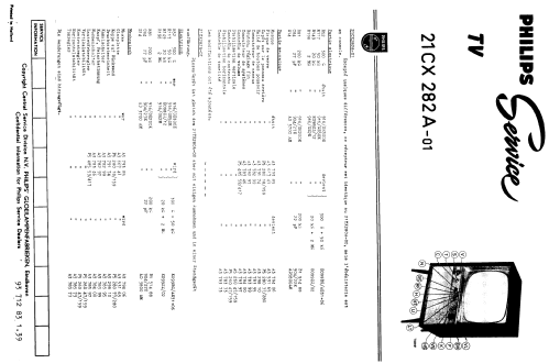 21CX282A /01; Philips; Eindhoven (ID = 1507900) Television