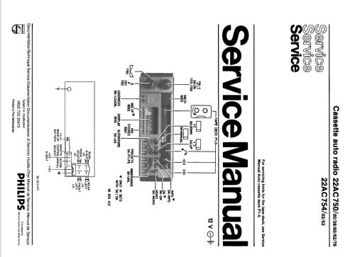 22AC750 /00; Philips; Eindhoven (ID = 857825) Car Radio