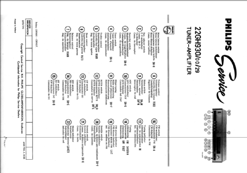 22GH930 /00 /29; Philips; Eindhoven (ID = 888664) Radio