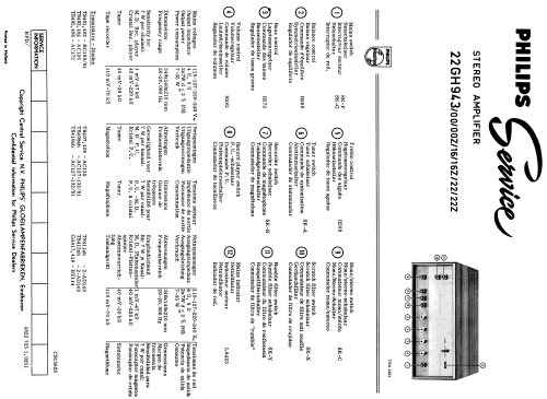 22GH943 /00 /00Z /16 /16Z /22 /22Z; Philips; Eindhoven (ID = 1864162) Ampl/Mixer