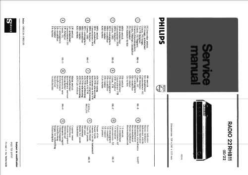 22RH811 /00 /22; Philips; Eindhoven (ID = 2126555) Radio