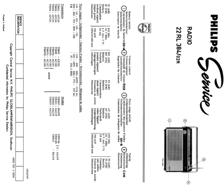 22RL384 /62R; Philips Belgium (ID = 1997330) Radio