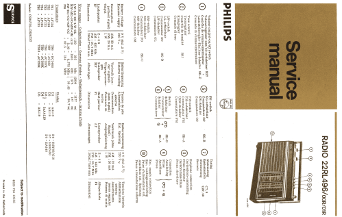 22RL496 /00R; Philips; Eindhoven (ID = 1508155) Radio