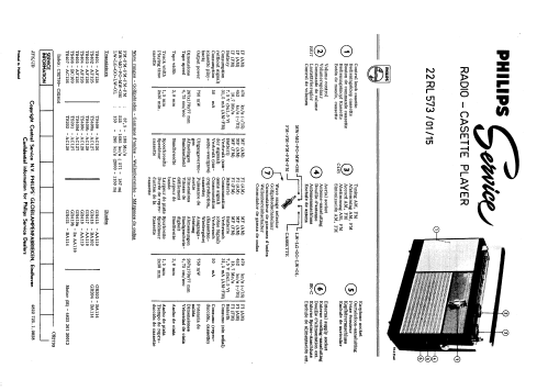 22RL573 /01; Philips; Eindhoven (ID = 890224) Radio