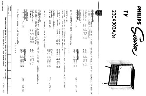 23CX303A /01; Philips; Eindhoven (ID = 1508704) Television