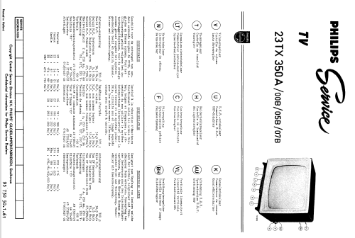 23TX350A /00B /05B /07B; Philips; Eindhoven (ID = 1509085) Télévision