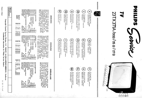 23TX371A /07B; Philips; Eindhoven (ID = 1077916) Télévision