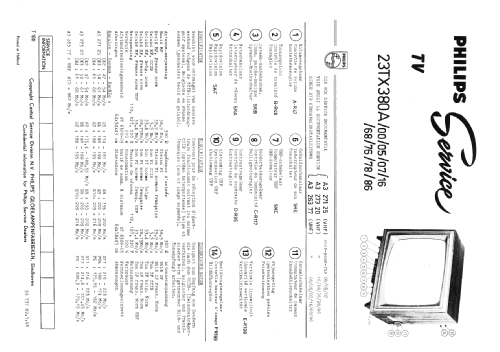 23TX380A /05; Philips; Eindhoven (ID = 1068821) Television