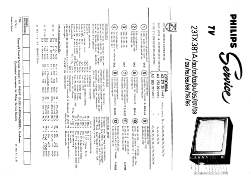 23TX381A /03; Philips; Eindhoven (ID = 1511293) Television