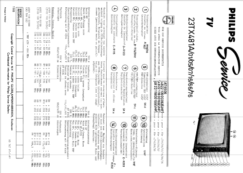 23TX481A /16 /66 /76; Philips; Eindhoven (ID = 1513027) Television