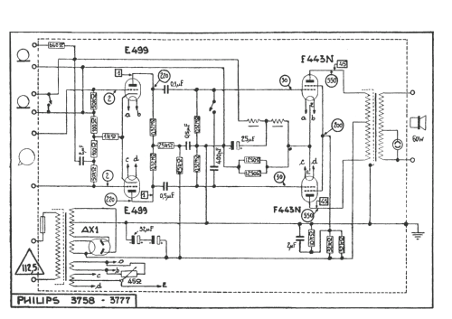 3758 /00 /10 /25; Philips; Eindhoven (ID = 962018) Ampl/Mixer