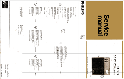 IC Radio 50 IC102 /00S /01S; Philips; Eindhoven (ID = 1591747) Radio