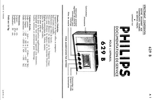 629B; Philips; Eindhoven (ID = 1531579) Radio