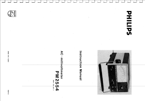 AC-Millivoltmeter PM2554; Philips; Eindhoven (ID = 1843875) Equipment