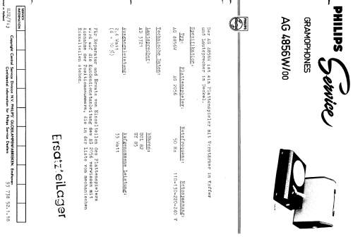 AG4856W; Philips; Eindhoven (ID = 258581) Enrég.-R