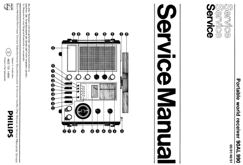 AL990 90AL990 /00 /01 /40 /51; Philips; Eindhoven (ID = 1921358) Radio