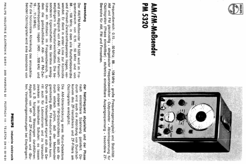 AM/FM Generator PM5320; Philips; Eindhoven (ID = 2153078) Equipment