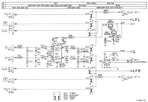 Amplifier 22AH302L /00 /05; Philips; Eindhoven (ID = 1754402) Verst/Mix