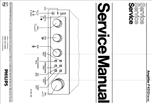 Amplifier F4312 /00 /05; Philips; Eindhoven (ID = 2010173) Ampl/Mixer