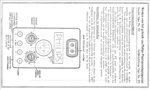 Anodenspannungsapparat 372; Philips; Eindhoven (ID = 1159602) Fuente-Al