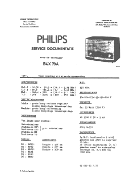 B4X79A; Philips; Eindhoven (ID = 2770653) Radio