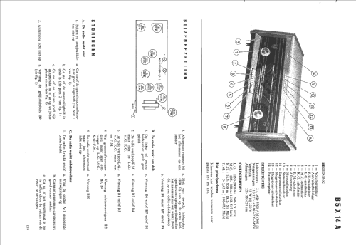 B5X14A /00; Philips Belgium (ID = 376883) Radio