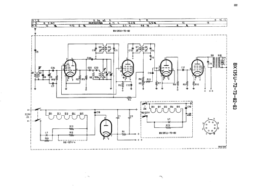 BX135U /73 /83; Philips; Eindhoven (ID = 44264) Radio