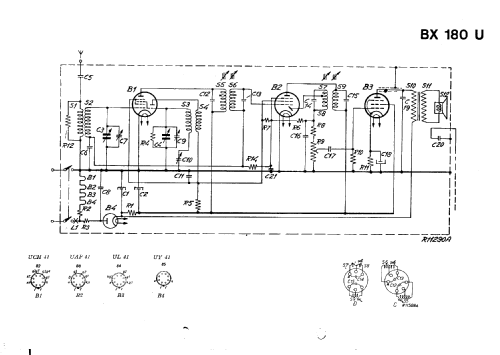 BX180U /00 /03 /04; Philips; Eindhoven (ID = 41706) Radio