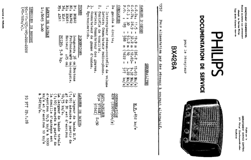 BX426A; Philips; Eindhoven (ID = 2341158) Radio