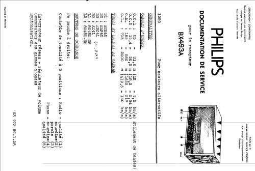 BX493A; Philips; Eindhoven (ID = 1639316) Radio