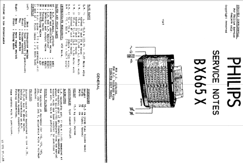 BX665X; Philips; Eindhoven (ID = 560755) Radio